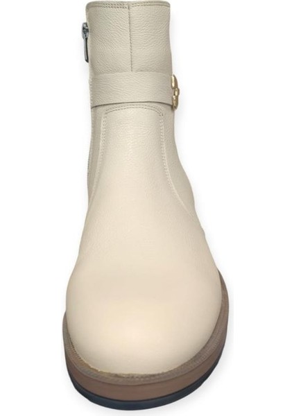 2552703K Düz Topuk Ince Taban Deri Kadın Bot indirimleri