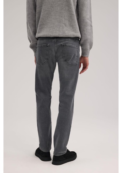 Gri Comfort Fit Pamuklu Esnek Jean Kot Pantolon fırsatları