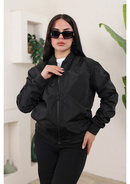 Kadın Tam Kalıp Bomber Ceket