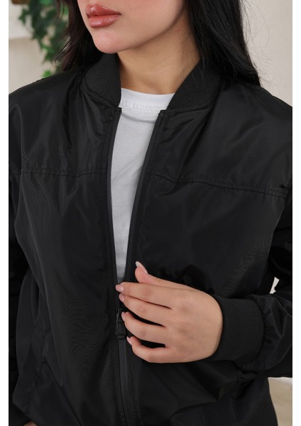 Kadın Tam Kalıp Bomber Ceket