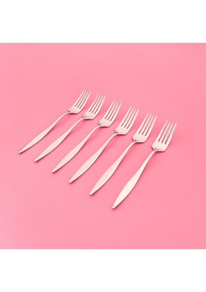 Monaco 6'lı Yemek Çatalı - Inox modelleri