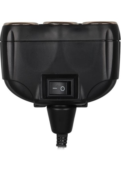 1634 12-24V Tek USB Girişli 120W 80CM Kablolu Dijital Voltaj Ekranlı 3'lü Araç Çakmak Çoklayıcı modelleri