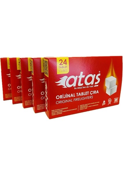 Bbq Mangal Kömür Tutuşturucu Tablet Çıra 5'li Paket