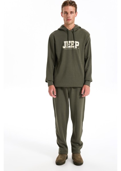 Kapüşon Yaka Baskılı Haki Erkek Sweatshırt J5WM-SWT7294 fiyatları