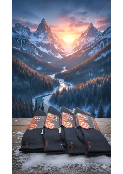 Havlu Lambswool (Yün) Thermal Erkek Çorap, Dikişsiz Burun, Asorti , 4'lü Paket fiyatları