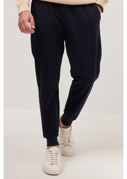 Erkek 3'lü Paket Siyah-Lacivert-Haki Regular Fit Beli Bağcıklı Jogger Cepli Lastikli Paça Eşofman Altı modelleri