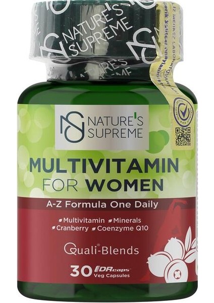 Nature's Supreme Multivitamin for Women 30 Kapsül