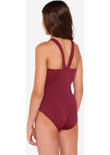 Çocuk V Kesim Sırt Detaylı Mayo - Mor - 100 VERA - 149-159cm 12-13 YAŞ modelleri