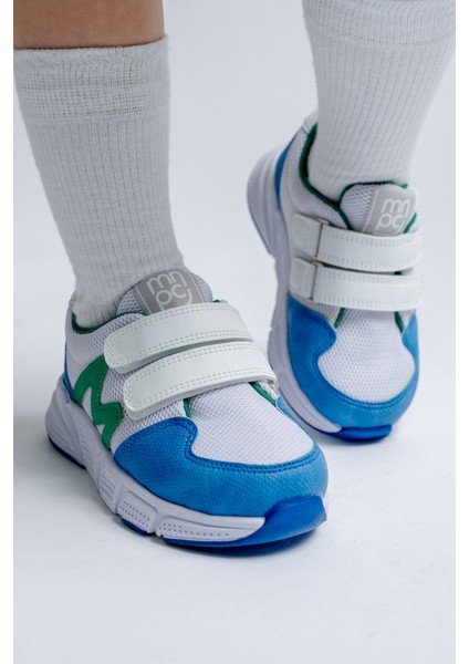 Erkek Çocuk Mavi-Beyaz Spor Ayakkabı
