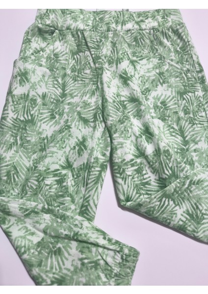 Kız Çocuk Pantolon Tişört Takım %100 Pamuk Nefes Alan Rahat Tarz Tasarım Cepli