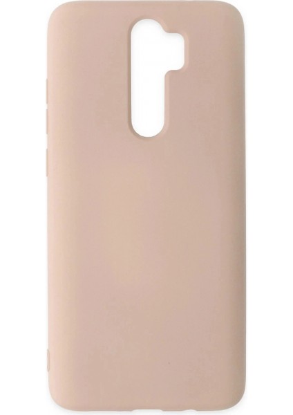 Xiaomi Redmi Note 8 Pro Kılıf Nano içi Kadife Silikon - Pudra
