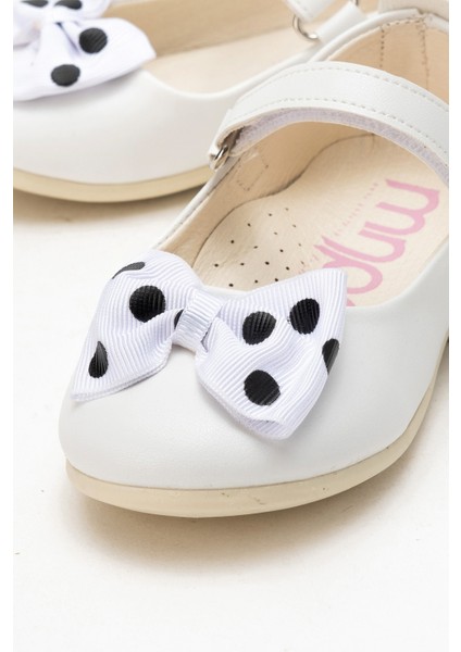 Kız Çocuk Beyaz Fashion Babet