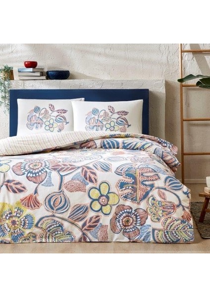 Cecılıa Nevresim Takımı Turkuaz Çift Kişilik