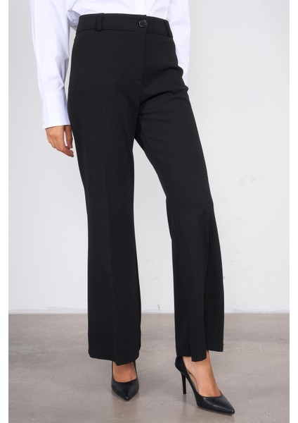 221-1 Siyah Kadın Kemerli Pantolon fiyatları
