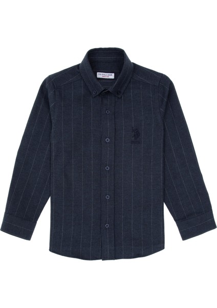 Erkek Çocuk Lacivert Gömlek Desenli 50316670-VR033