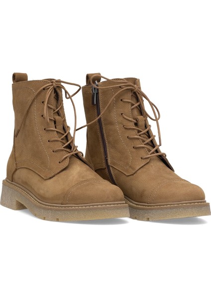 Elit Zorivelle Kadın Hakiki Nubuk Deri Klasik Bot Taba fırsatları