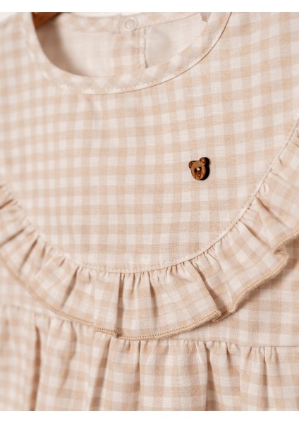 Pitikare Desenli Kız Bebek Body | Şık ve Rahat Tasarım | 3-24 Ay fiyatları