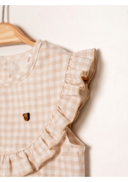 Pitikare Desenli Kız Bebek Body | Şık ve Rahat Tasarım | 3-24 Ay modelleri