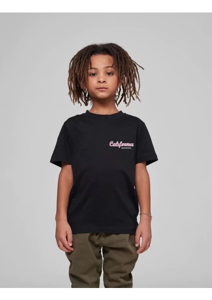 Çocuk Unisex Baskılı T-Shirt - Siyah