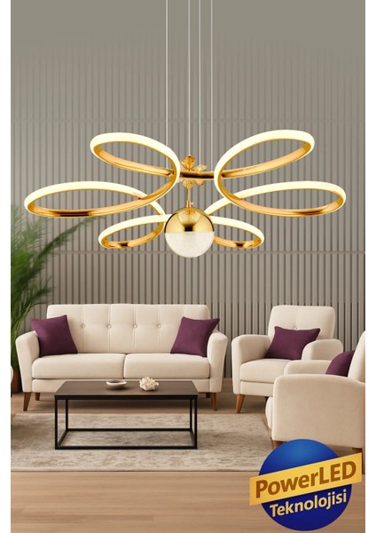 Suyolu Mutfak Salon Oturma Yatak Odası Modern LED Beyaz Işık Avize