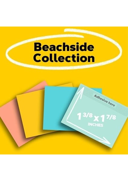 Mini Notlar, 3,8 x 5,1 Cm, 24 Blok, Amerika'n N No. 1 Favorite Sticky, Marseille, Pastel Renkler (Pembe, Nane, Sar), Geri D N T R Lebilir (653-24APVAD) fiyatları