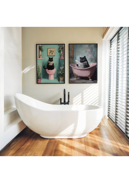 Ahşap Çerçeveli 2'li Poster Tablo Seti | Modern Stil Minimal Duvar Dekoru