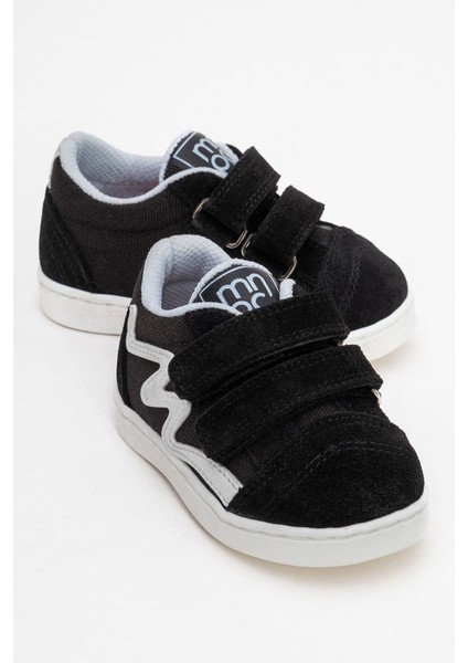 Erkek Çocuk Siyah Hakiki Deri Günlük Ayakkabı