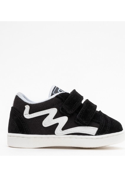 Erkek Çocuk Siyah Hakiki Deri Günlük Ayakkabı