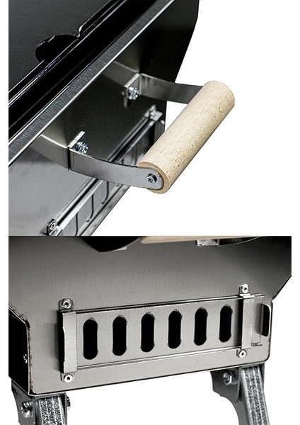 Katlanır Krom Mangal, Katlanır Kapaklı ve Ayaklı Mangal 30 cm x 40 cm indirimleri