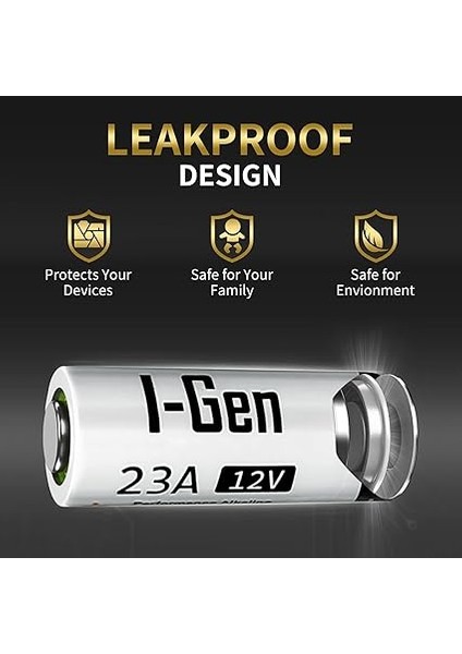 23A Pil 10'lu Paket 12V MN21 Pil (A23 / 23A / V23GA / LRV08 / 8LR932) fırsatları