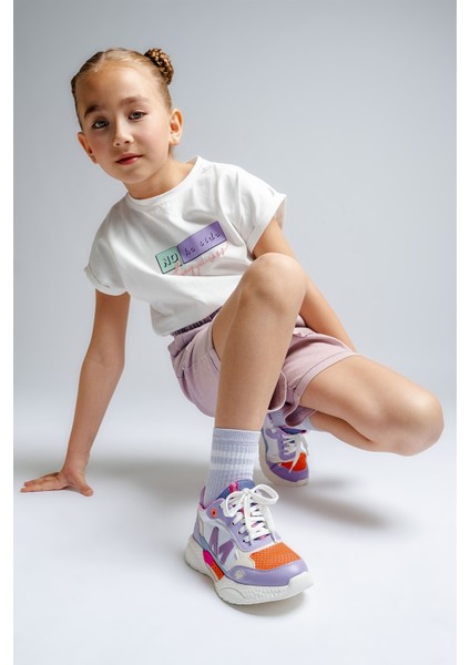 Kız Çocuk Lila Günlük Spor Ayakkabı