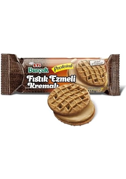Eti Burçak Fıstık Ezmeli Kremalı Proteinli 158 G x 18 Adet fiyatları