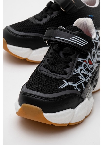 Erkek Çocuk Siyah Günlük Spor Ayakkabı