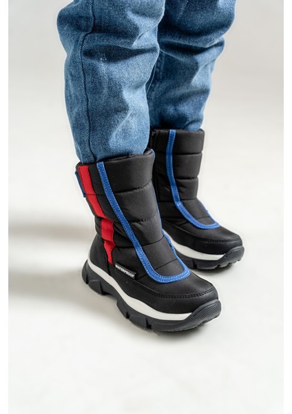 Erkek Çocuk Siyah Su Geçirmez Anatomik Günlük Bot