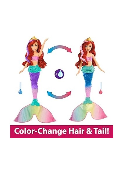 Disney Prensesi Yüzen ve Renk Değiştiren Ariel Bebek Disney Prensesi Oyuncakları, Yüzen Deniz Kızı Ariel Bebek HPD43 modelleri
