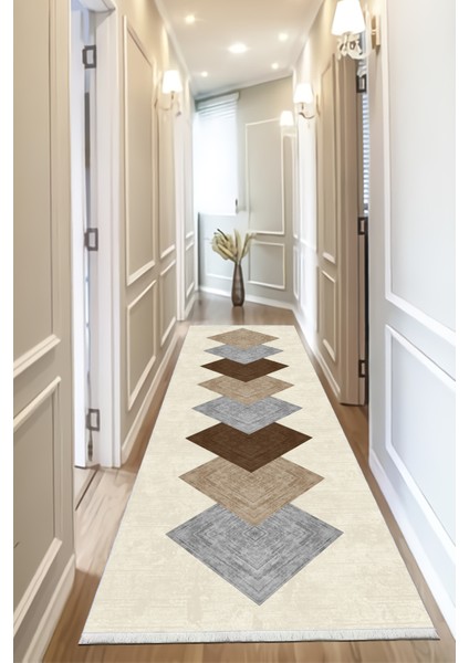 Pamuk Dokuma Taban Kaymaz Yıkanabilir Modern Yolluk Salon Yolluğu Mutfak Yolluğu Koridor Yolluğu Antre Halıları