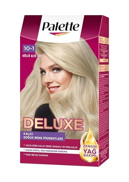 Deluxe 10-1 Küllü Açık Sarı Saç Boyası