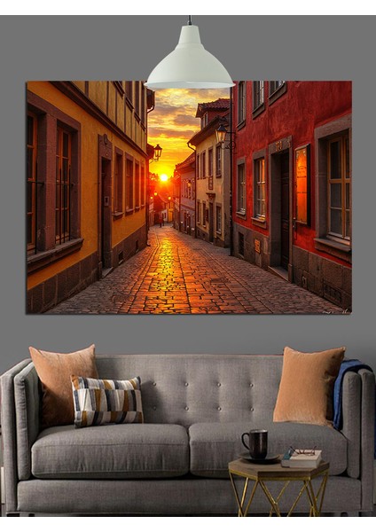 Sokak Işık Tünel Mimari Dekoratif Kanvas - Mdf Ahşap Tablo fiyatları