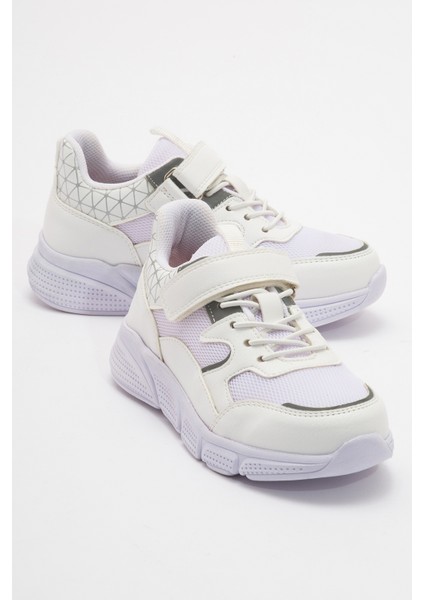 Unisex Çocuk Beyaz Günlük Spor Ayakkabı