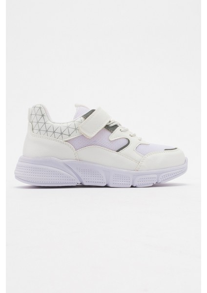 Unisex Çocuk Beyaz Günlük Spor Ayakkabı