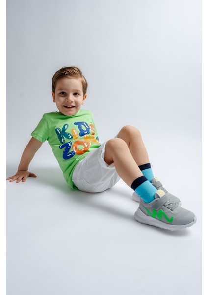 Erkek Çocuk Gri Spor Ayakkabı