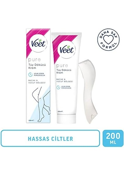 Veet Pure Tüy Dökücü Krem Hassas Ciltler Için 200 ml modelleri