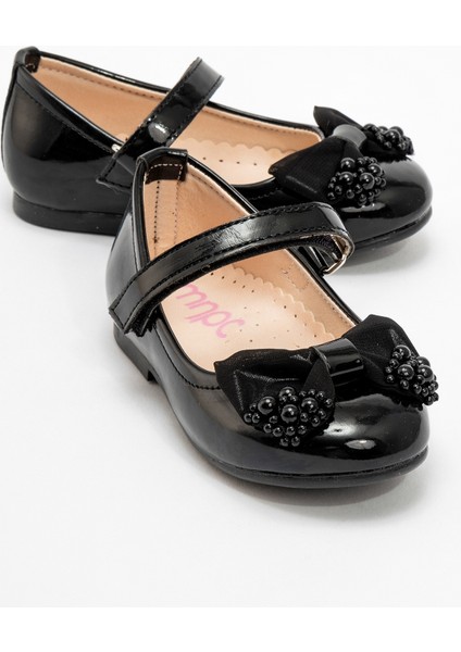 Kız Çocuk Siyah Fashion Babet