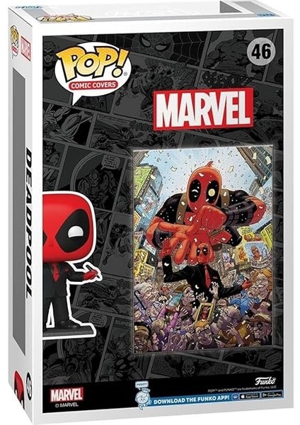 Pop Comic Cover: Marvel - Deadpool In Black Suit Figür modelleri