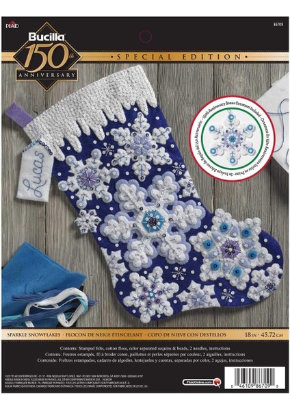 52413 Parlak Kar Tanesi Çorap Seti, Pamuk, Çok Renkli, Tek Beden