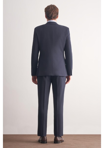 Lacivert Kırlangıç Yaka Tam Astar 6 Drop Slim Fit Takım Elbise 1001255162 indirimleri