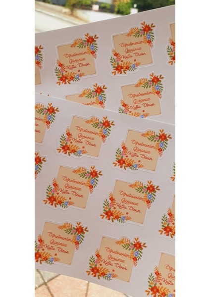 Öğretmenler Günü Tebrik , Hediye Etiketi ,etiket Kağıdı 28 Li Set fırsatları