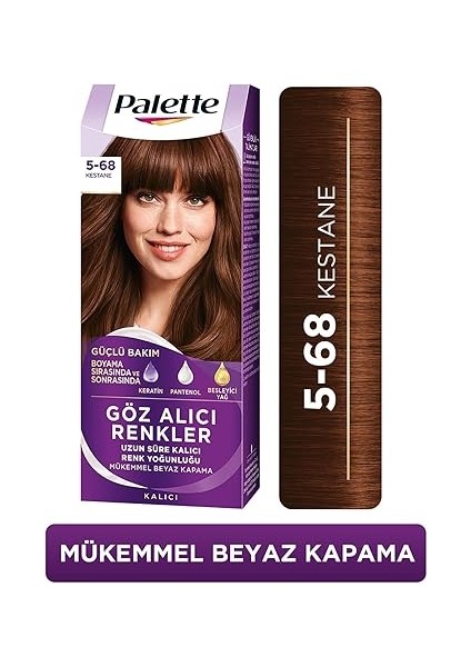 Yoğun Göz Alıcı Renkler Saç Boyası 5-68 Kestane Saç Boyası modelleri