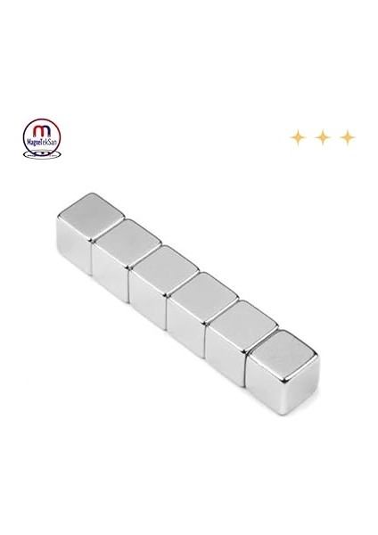 Magneteksan Güçlü Neodyum Mıknatıs Küp 5X5X5 mm (90 Adet) indirimleri