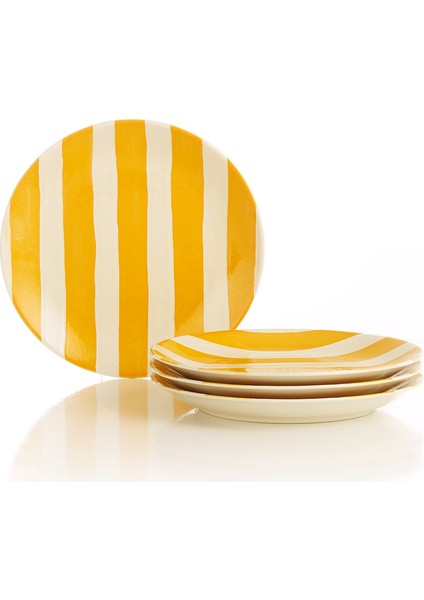 Ocean Line 4 Parça 20 cm Pasta Tabağı Sarı fiyatları